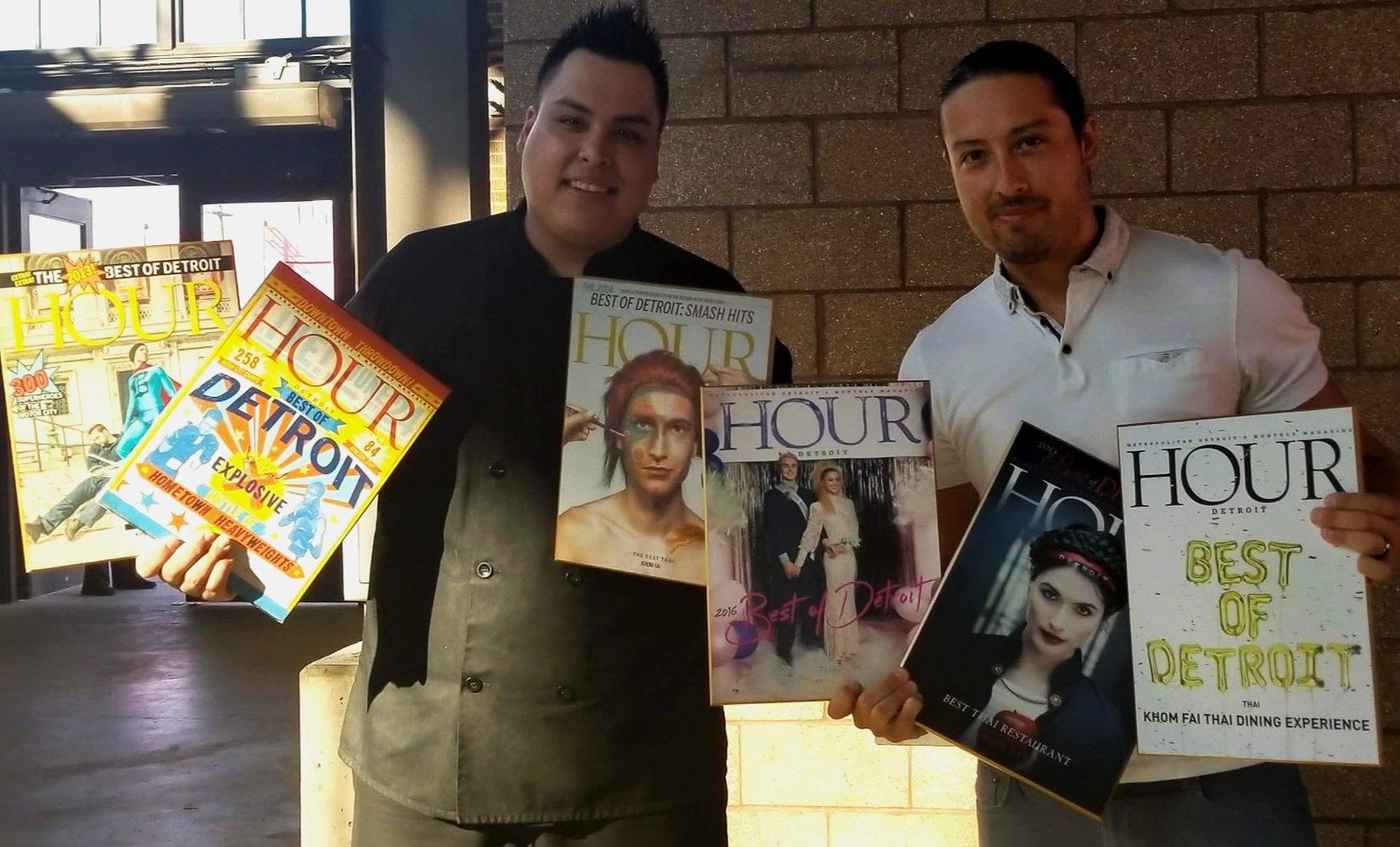 Khom Fai featured on the cover of Hour Detroit magazine